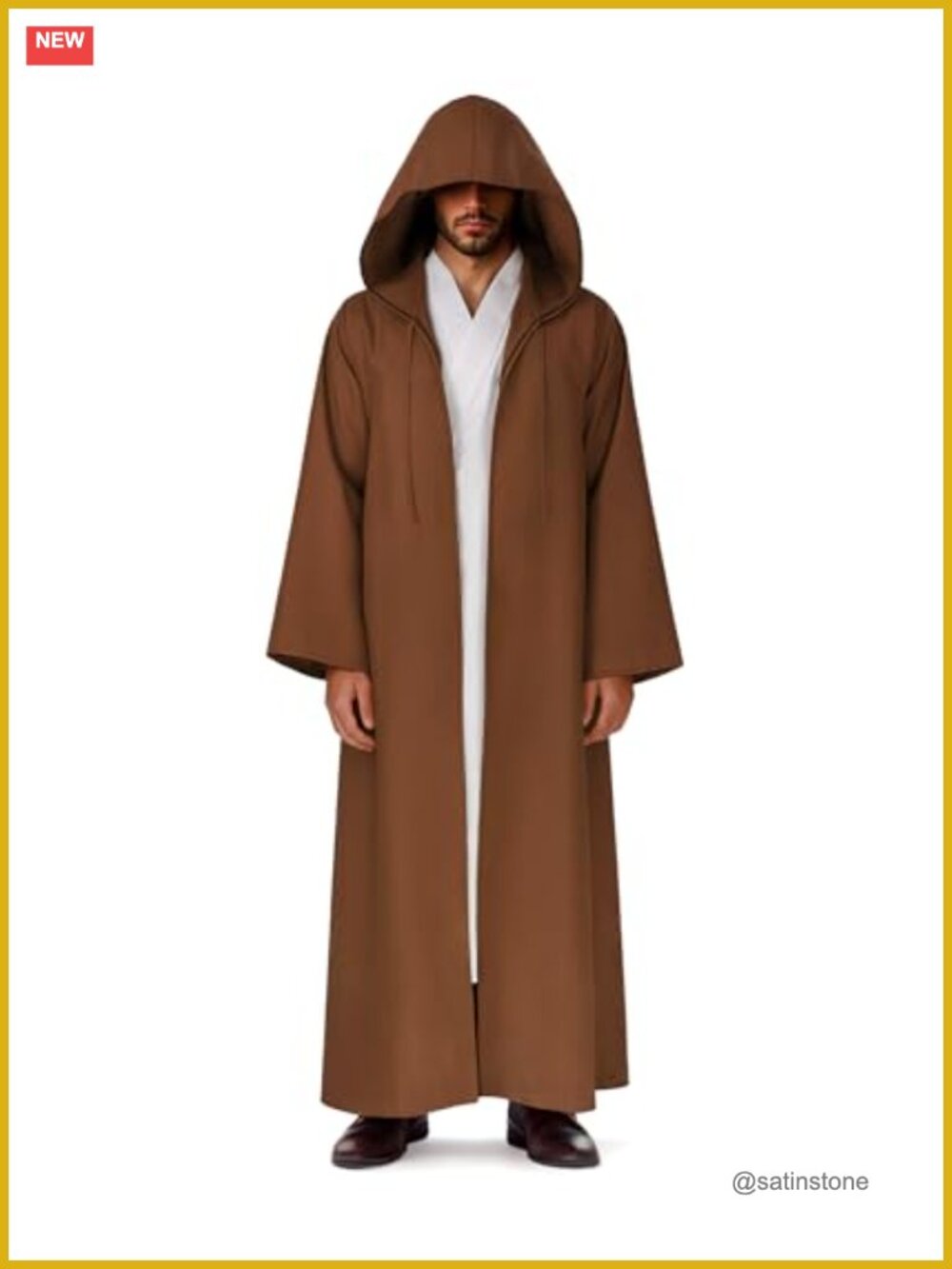 Halloween Hooded Robe Cloak Wizard Vampire Knight Cape Cosplay Costume